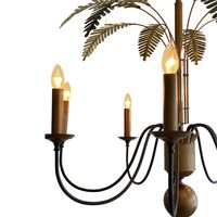 Palm Leaves Iron Chandelier 8 Lights