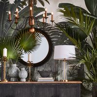 Palm Leaves Iron Chandelier 8 Lights