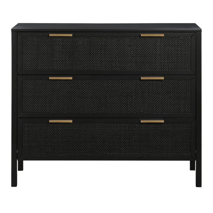 Santorini Dresser 3 Drawer Black