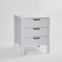 Santorini Bedside 3 Drawers White