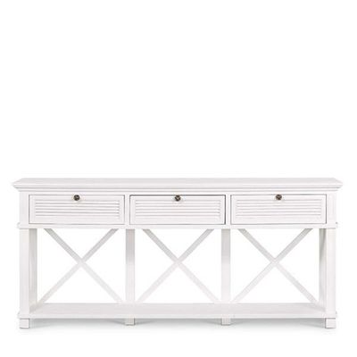 West Beach 3 Drawer Hamptons 190cm Console White