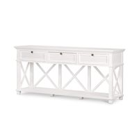 West Beach 3 Drawer Hamptons 190cm Console White