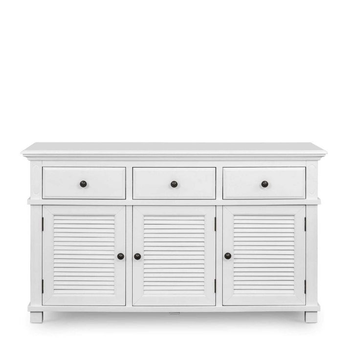 West Beach 3 Door Hamptons 145cm Buffet White