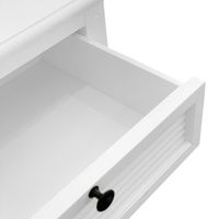 West Beach Hamptons Bedside Table W/Drawer White