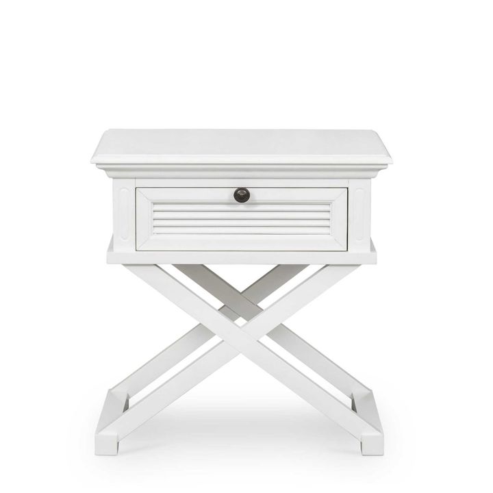 West Beach Side Table White