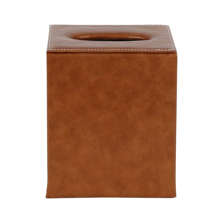 Genieve Square Tissue Box Tan