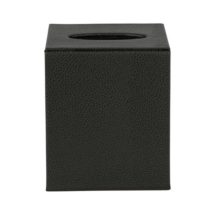 Lulu Square Tissue Box Black