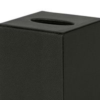 Lulu Square Tissue Box Black