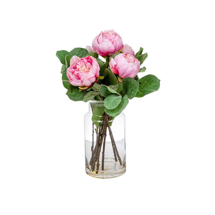 Pink Peony in Toby Vase Lge