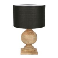 Coach - Natural - Turned Wood Ball Balustrade Table Lamp