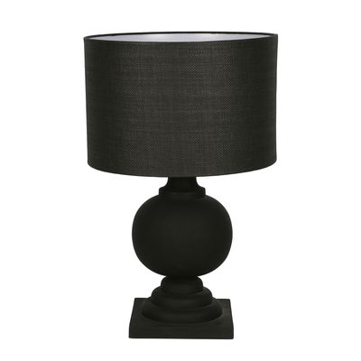 Coach - Black - Turned Wood Ball Balustrade Table Lamp