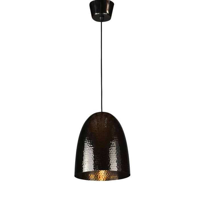 Dolce Beaten Ceiling Pendant Charcoal
