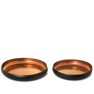 Set /2 Round Curved Platter