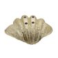 Claudia Clam Shell in Gold L84 cm