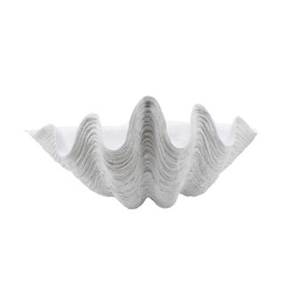 Claudia Clam Shell in White L84 cm (Waterproof)