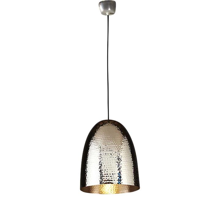 Dolce Beaten Ceiling Pendant Silver