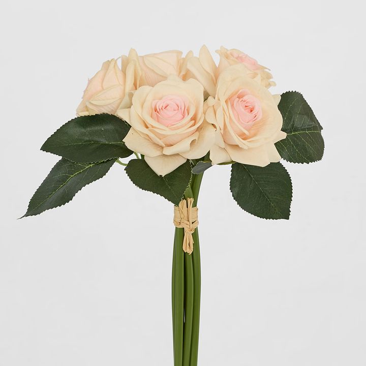 Romance Real Touch Rose Bouquet Light Pink