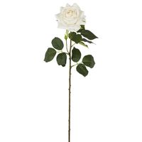 Belle Real Touch Rose Stem 65cm White