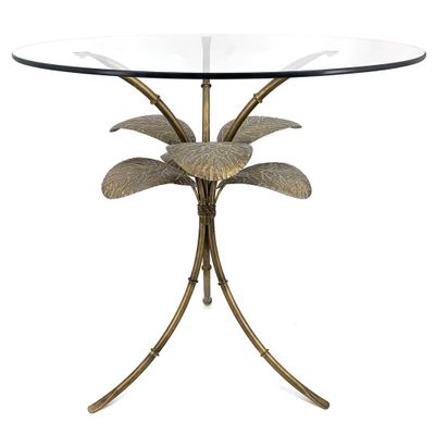 Amari Gold Leaf Side Table
