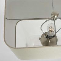 Fillable Bottle Lamp W Linen Shade