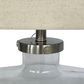 Fillable Bottle Lamp W Linen Shade