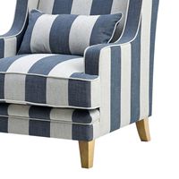 Bondi Hamptons Armchair Denim/Cream Stripe