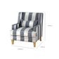 Bondi Hamptons Armchair Denim/Cream Stripe