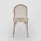 Alwyn Rattan Elm Wood Dining Chair Grey Dust