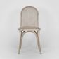 Alwyn Rattan Elm Wood Dining Chair Grey Dust