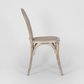 Alwyn Rattan Elm Wood Dining Chair Grey Dust