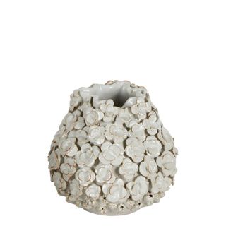 Amele Ceramic Flower Vase White