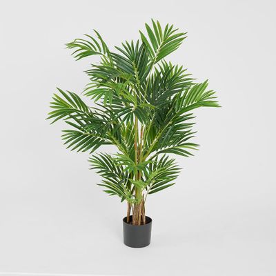 Real Touch Mini Palm Tree In Black Pot 120cm