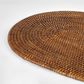 Paume Rattan Oval Placemat Antique Brown