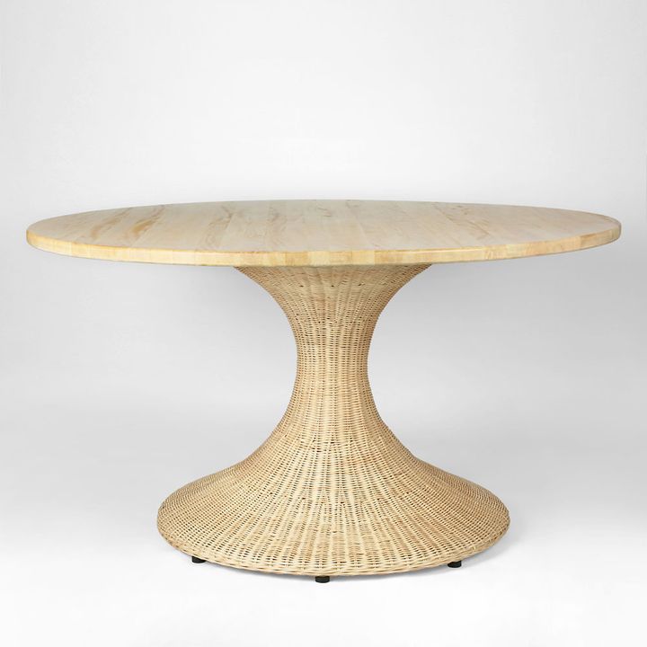 Belmont Rattan Round Dining Table 140CM