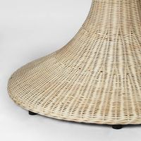 Belmont Rattan Round Dining Table 140CM - Outdoor Under-Cover