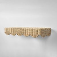 Belle Rattan Wall Shelf Natural 60Cm