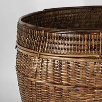 Paume Rattan Planter Set 3 Antique Brown