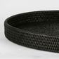 Paume Rattan Oval Tray Black