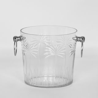 Palm Glass Ice Bucket Small