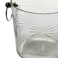 Palm Glass Ice Bucket Small