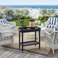 Plantation Bar Tools/Stand Black & Silver