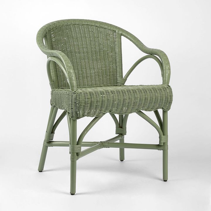 Belle Rattan Armchair Green - Alfresco