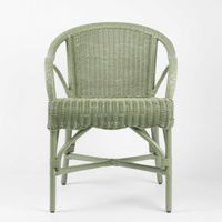 Belle Rattan Armchair Green - Alfresco