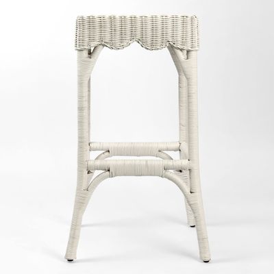 Belle Bar Stool White - Outdoor Undercover
