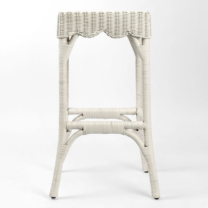 Belle Bar Stool White - Alfresco