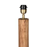 Flask Wood Floor Lamp Base Saddle