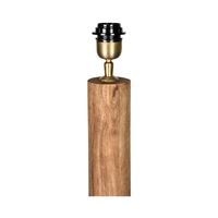 Flask Wood Floor Lamp Base Saddle