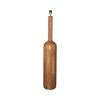 Flask Wood Floor Lamp Base Saddle