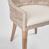 Charlotte Rattan Dining Chair Natural