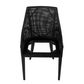 Charlotte Rattan Dining Chair Black